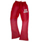 Red “BA” pants